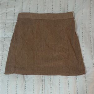 Marshalls Tan Corduroy Mini Skirt